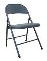 13V424 Folding Chair, Steel, Blue
