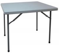 13V431 Table, Square, Blow Molded, 36x36, Gray