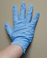 12R350 Disposable Gloves, Nitrile, L, Blue, PK1000