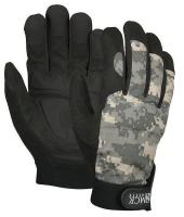 13V982 Mechanics Gloves, Camo/Black, 2XL, PR