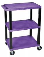 13W539 Utility Cart, 300 lb. Cap., Resin, 2 Shlvs