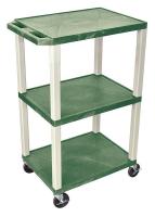 13W609 Utility Cart, 200 lb. Load Cap., Resin