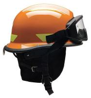 13W810 Fire/Rescue Helmet, Orange, Thermoplastic