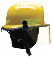 13W814 Fire/Rescue Helmet, Yellow, Thermoplastic