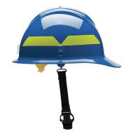 13W820 Fire Helmet, Blue, Thermoplastic