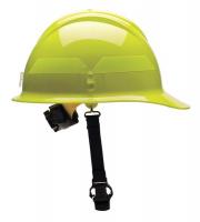 13W825 Fire Helmet, Lime-Yellow, Thermoplastic
