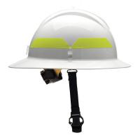 13W831 Fire Helmet, White, Thermoplastic