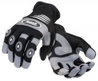 13W917 Anti-Vibration Gloves, Black, L, PR