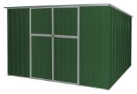13X108 Storage Shed, Slope Roof, 6ft x 11ft, Green
