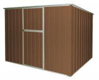 13X104 Storage Shed, Slope Roof, 6ft x 8ft, Brown