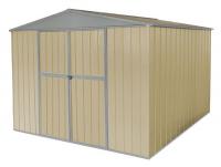 13X112 Storage Shed, A-Roof, 6ftx11ftx8ft, Beige