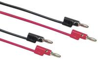 13X139 BANANA PLUG PATCH CORD, STACKABLE, RED