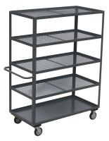 13X154 Stock Cart, 5-Shelf Mesh, 24 x 48