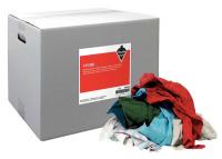 13Y350 Cloth Rag, Multi Colored Knits, 25-lb Box