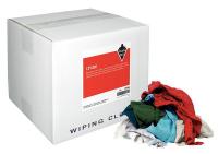 13Y356 Cloth Rag, Multi Colored Knits, 10-lb Box