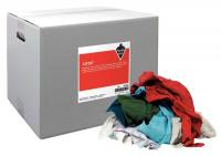 13Y357 Cloth Rag, Multi, New Color Knit, 25-lb Box