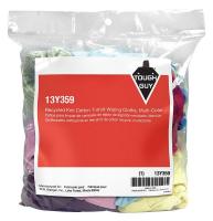 13Y359 Cloth Rag, Multi New Color, Knits, 1-lb Bag