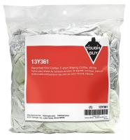 13Y361 Cloth Rag, White, Knit Wipers, 1-lb Bag