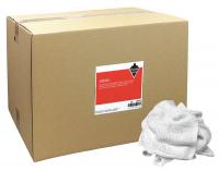 13Y373 Cloth Rag, Rcycld Cottn Towels, 50 lb. Box