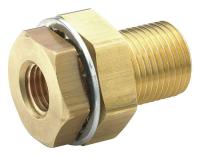13Y870 Anchor Coupling, 1-1/8-14, Brass, 1-1/2 L