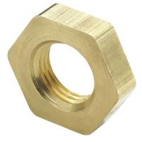 13Y880 Lock Nut, 3/8 In, Brass