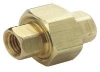 13Y882 Pipe Union, 1/4 In, Brass