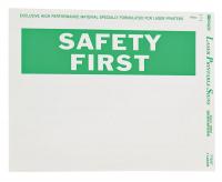 13Y966 Sign &amp; Label Blanks, Bk/Orng/Wht, PK25