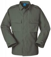 13Z117 Military Coat, Olive, Size L Short
