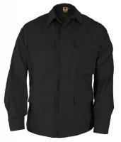 13Z166 Military Coat, Black, Size L Long