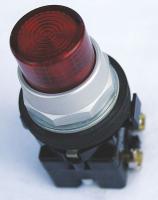 12J233 Illum Pushbutton, Red, 24V