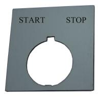 14A108 Standard Legend Plate, Start Stop
