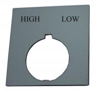 14A120 Standard Legend Plate, High Low