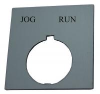 14A121 Standard Legend Plate, Jog Run