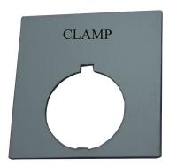 14A123 Standard Legend Plate, Clamp