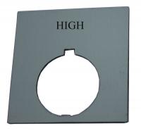 14A128 Standard Legend Plate, High