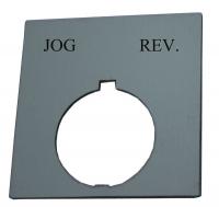 14A131 Standard Legend Plate, Jog Rev.