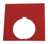 14A134 Jumbo Legend Plate, Blank, Red/Black