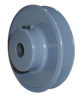 14A165 V-Belt Pulley, Fixed Bore, 1/2 In, O D 3.25