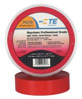 14A302 Electrical Tape, 3/4 In x 66 ft, 7 mil, Red