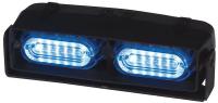 14A866 Dual Head Dash/Deck Light, LED, Blue, 7In W