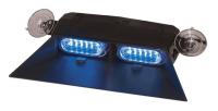 14A870 Dual Head Dash/Deck Light, LED, Blue, 7 W