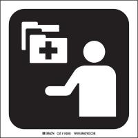 14A988 Administration Sign, 8 x 8 In, SS
