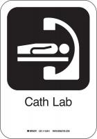 14C025 Cath Lab Sign , 10 x 7 In, AL