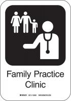 14C065 Family Practice Sign, 10 x 7 In, AL