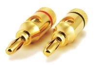 14C217 Banana Speaker Plugs, 1pr, Open Screw