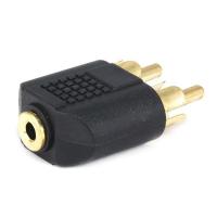 14C308 3.5mm S Jack to RCA Plug x2 Splitter