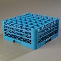14D011 Glass Rack w/3 Extenders, 36 Comp, PK 2