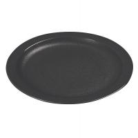 14D109 Narrow Rim Plate, 9 In, Black, PK 48
