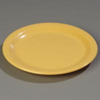 14D117 Dinner Plate, 9 In, Yellow, PK 48