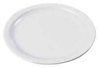 14D122 Dinner Plate, 10 In, White, PK 48